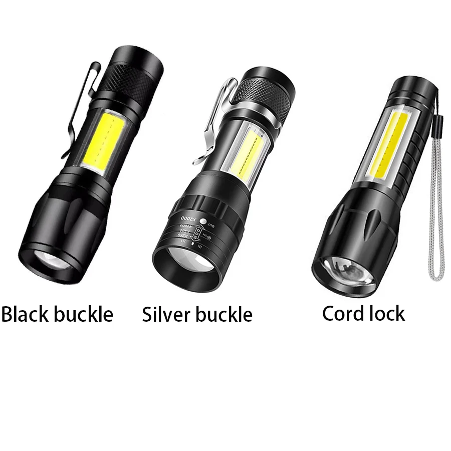 Mini Taschenlampe LED wiederauf ladbare Taschenlampe tragbare USB-Lade taschenlampe High Power Bank Camping wasserdichte Langstrecken laterne