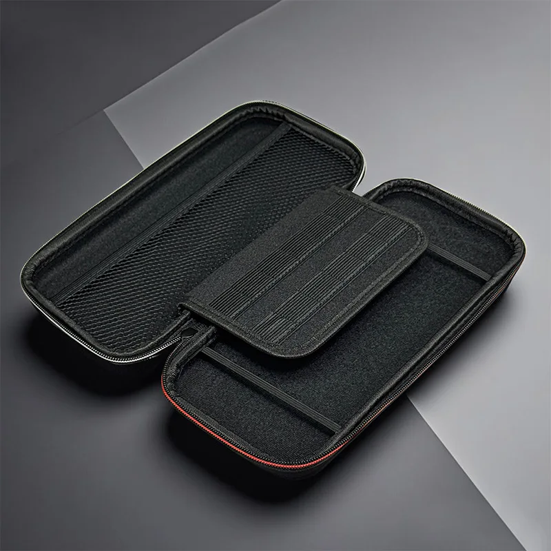 Um acessório de maleta protetora para Switch 2 com slot para cartão de jogo, uma bolsa EVA portátil para espaço de armazenamento