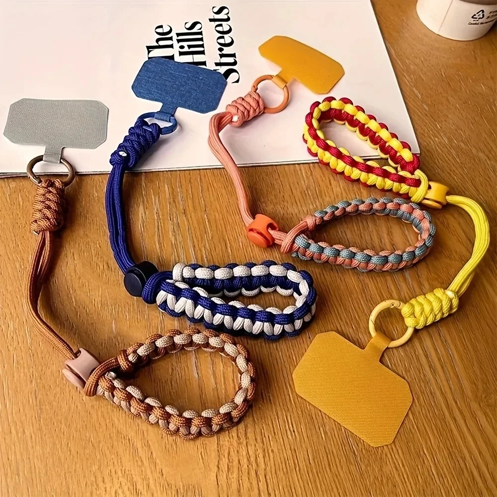 Handgewebtes, verstellbares Handy, universelles Lanyard, Handschlaufe, Outdoor-Sport, praktisches Sicherheits-Anti-Drop-Seil