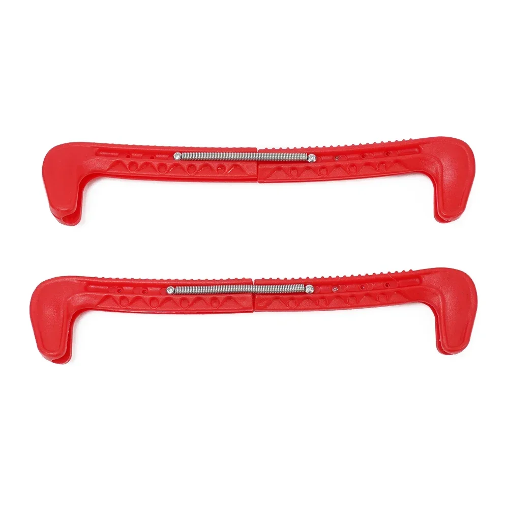 สเก็ตน้ําแข็งใบมีดครอบคลุมสเก็ตน้ําแข็ง Guards ฮอกกี้สเก็ตปรับพลาสติกป้องกันฤดูหนาวสเก็ต Board อุปกรณ์เสริม