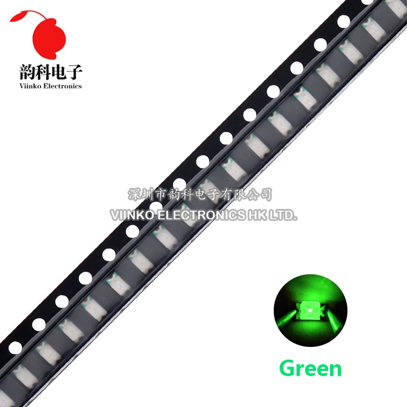 100 Chiếc 1206 SMD LED Trắng Xanh Đỏ Vàng Xanh Cam Trắng Ấm Hồng Tím RGB Đèn LED Phát Sáng