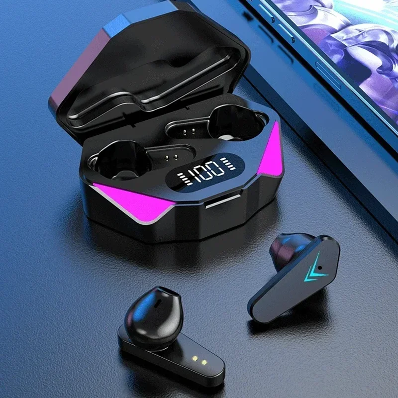 X15 도매 Tws 이어폰 블루투스 무선 상자 V5.1 귀 헤드폰 Blutooth 보청기 스포츠 게이머 헤드셋 전화