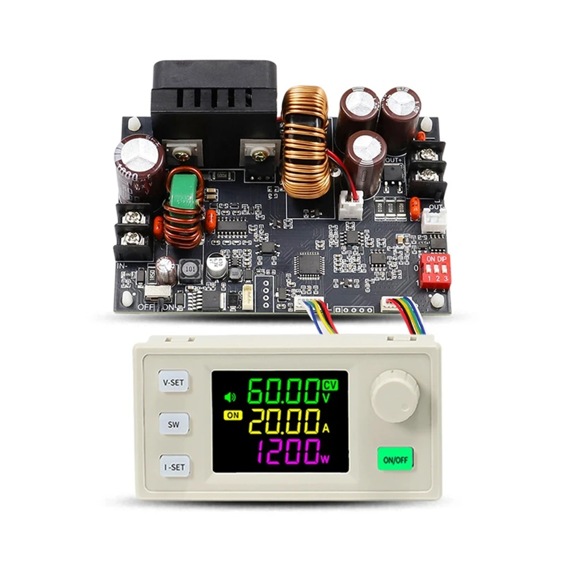 AA05-XY6020LV CNC Catu Daya DC Dapat Disesuaikan Tegangan Konstan Pemeliharaan Arus Konstan Modul Step-Down 20A/1200W