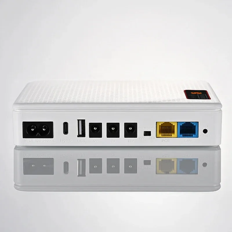 Home Mini UPS Small 5v 9v 12v Dc POE Modem Lithium Battery Bank Uninterruptible Power Supply Companies for Wifi Router Optical