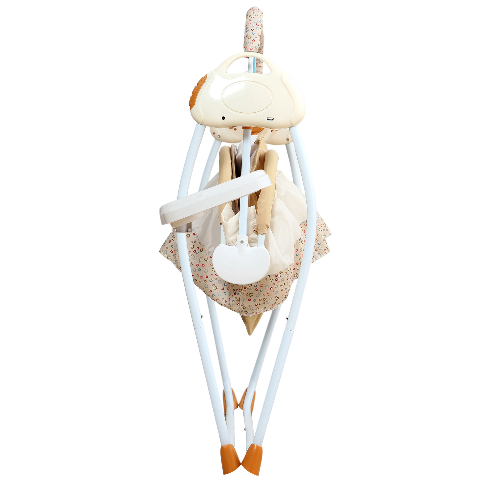 Cuna eléctrica con control remoto para bebé, columpio automático con Bluetooth