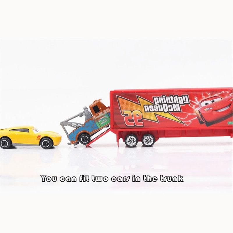 6-7 stks/set Disney Pixar Auto 3 Lightning Mcqueen Oom Truck Jackson Storm 1:55 Diecast PVC Auto model Speelgoed Kinderen Jongen Xmas Kid Gift