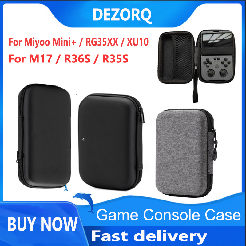Proteggi custodia per giochi per Miyoo Mini Plus M17 R36S R35S Borsa per console di archiviazione portatile Custodia per Anbernic RG35XX XU10