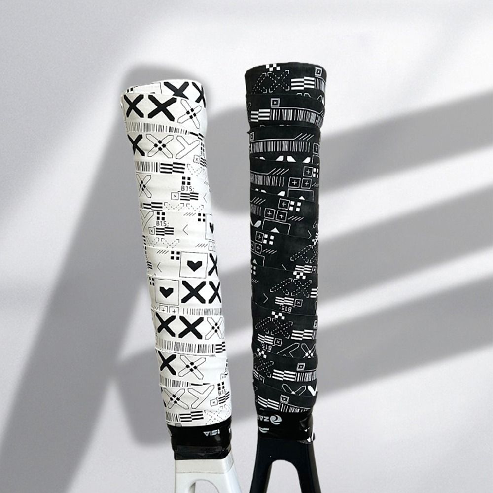 สีดําสีขาวไม้แบดมินตัน Overgrips Soft Matte Self-กาว Non-SLIP Grip เทป Shock Absorption ตกปลา Rod Over Grips