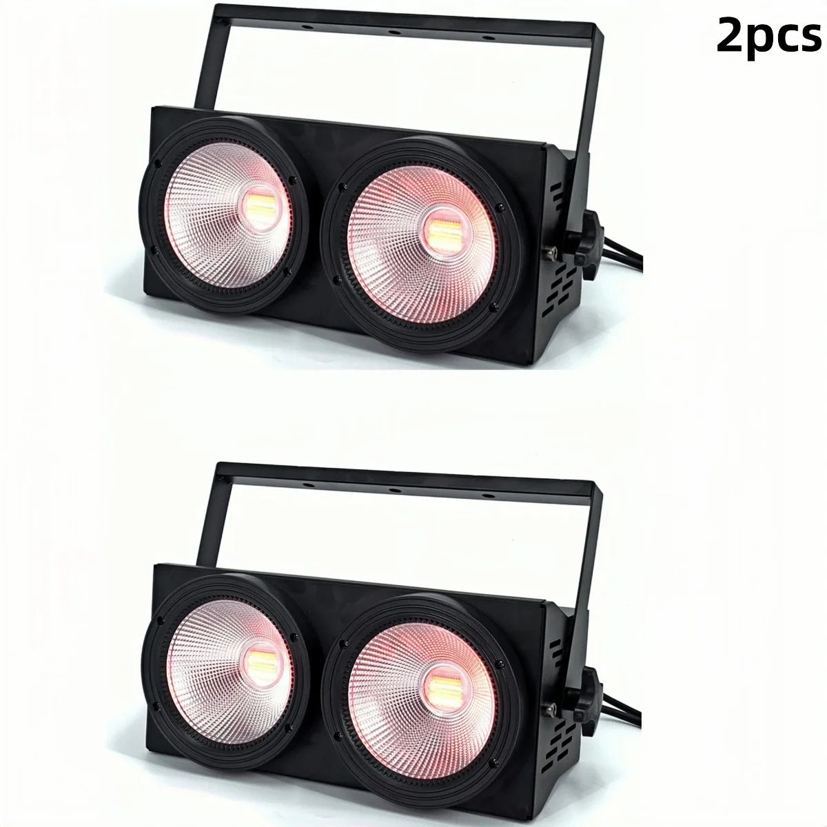 2 szt. 200W LED Blinderów dla Publiczności 2Eye 2x100W Par Cob RGBWAUV 6w1 Stroboskop Wash Beam Oświetlenie Sceniczne DJ Disco