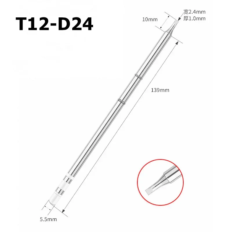 Puntas de soldador eléctrico T12, T12-K B2 BC2 ILS JL02 D24 KF BCF1 I KR para Hakko fx951, Kits de estación de soldadura DIY, envío gratis