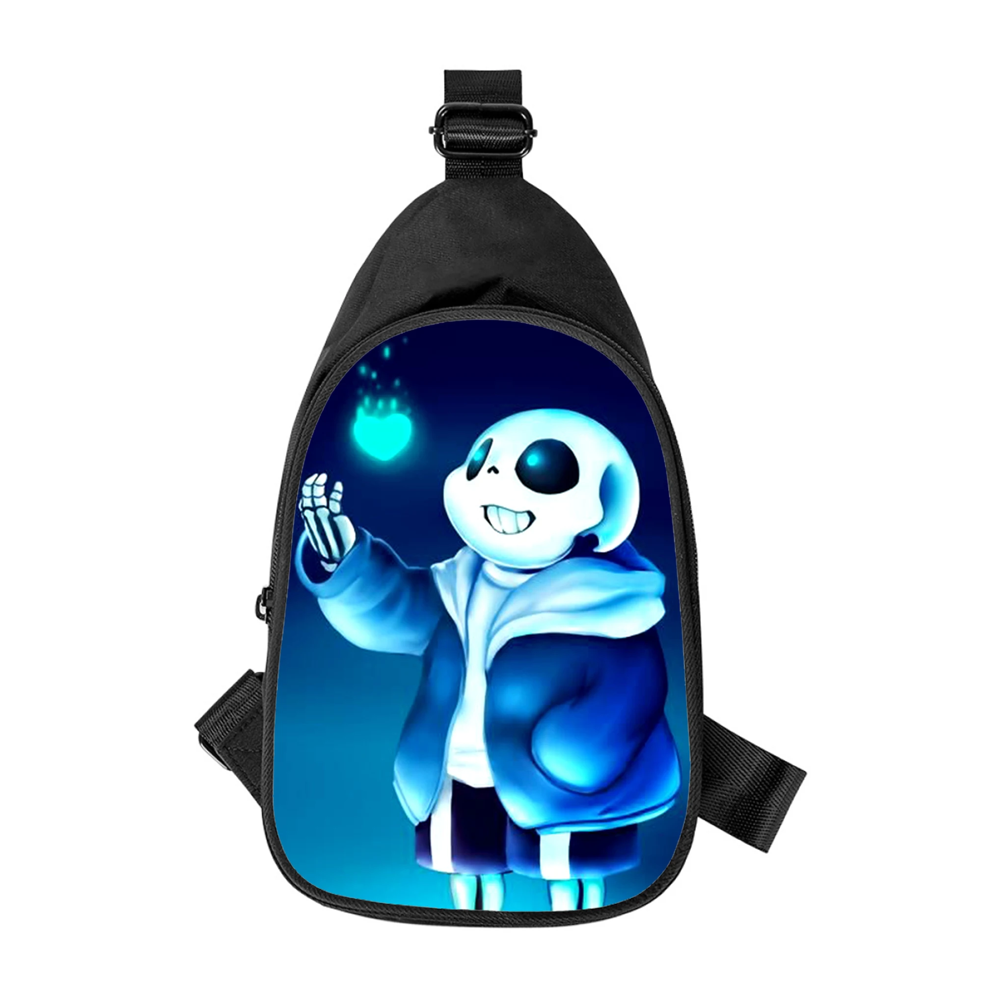 undertale sans game 3D Print New Men Cross Chest Bag Diagonally Women Shoulder Bag Husband School Waist Pack Male chest pack