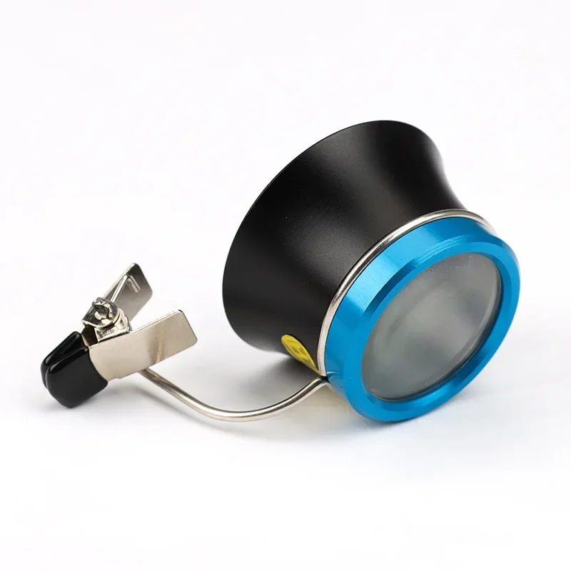 5X 10X 20X Lente d'ingrandimento per occhiali Clip-On Lente d'ingrandimento Lente d'ingrandimento Oculare portatile Operazione di processo Strumento di riparazione per orologiai