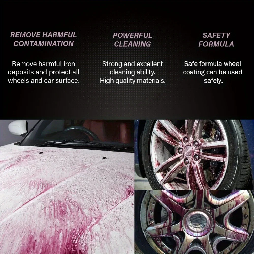 H4Cacle สีรถและล้อเหล็กอนุภาคผงทําความสะอาด Super Rust Dust Remover สเปรย์โลหะ Surface Defender Auto Rim Cleaner