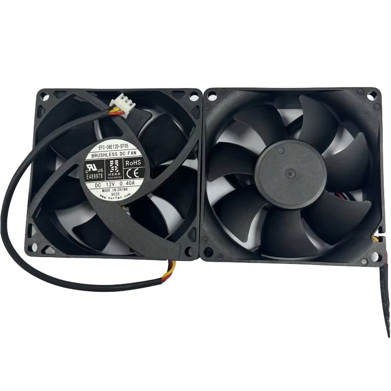 Brandneuer originaler DC12V 0,4A 80MMx80MMx25MM neuer EFC-08E12D-EF05 3-Draht 3-Pin-Lüfter