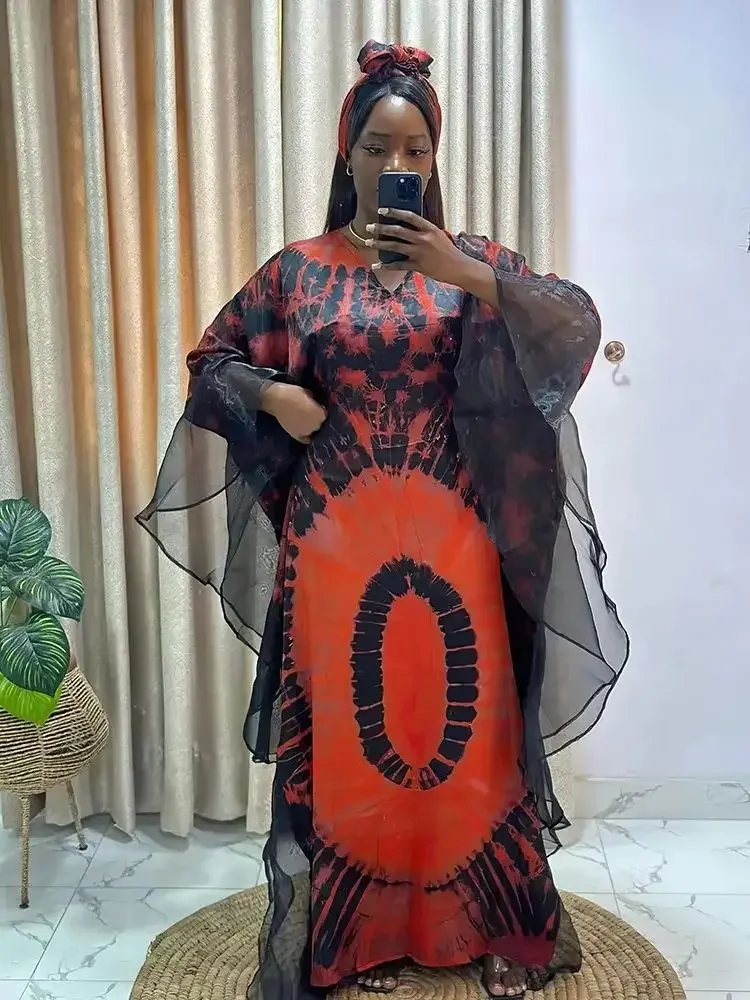 ชุดแอฟริกันสําหรับผู้หญิงแบบดั้งเดิมแอฟริกาเสื้อผ้า Dashiki อังการาชุดชุด Abayas Robe มุสลิม Kaftan Maxi ชุดยาว 2024