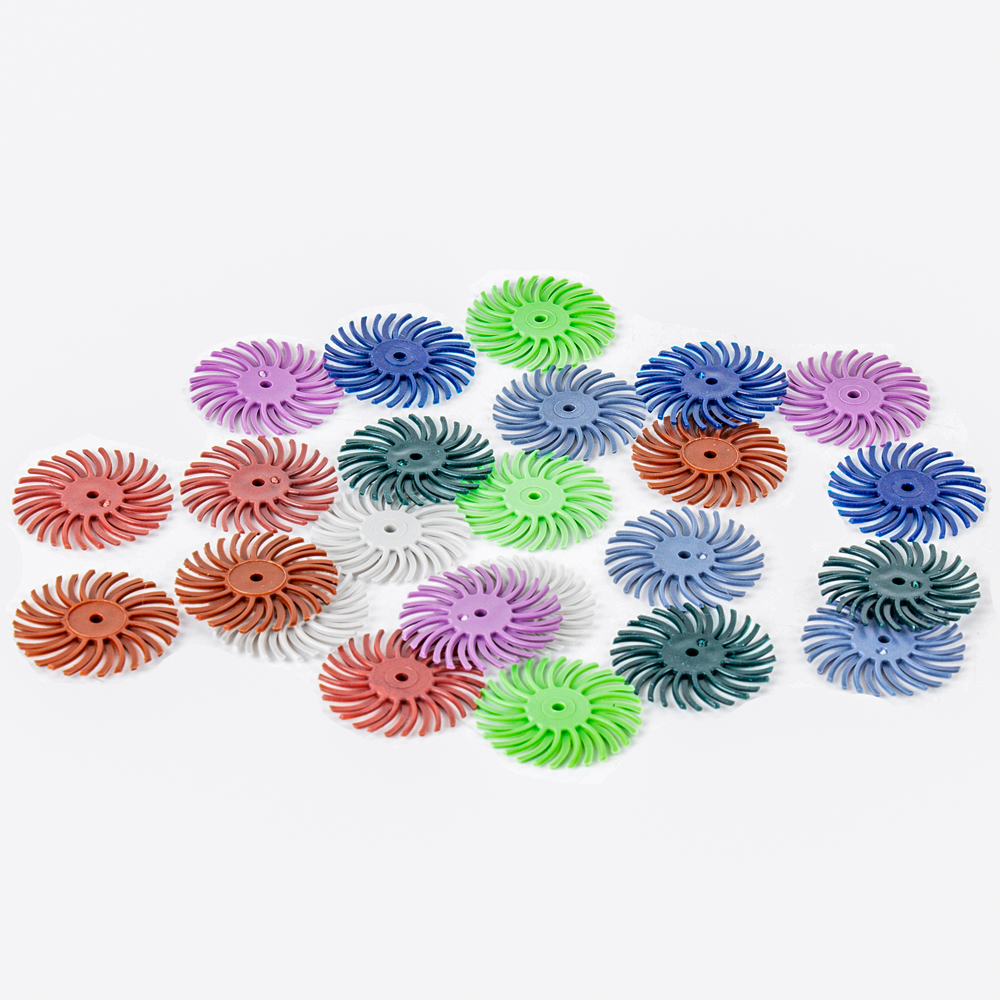 Набор абразивных дисков с радиальной щетиной, 1/3/2 мм