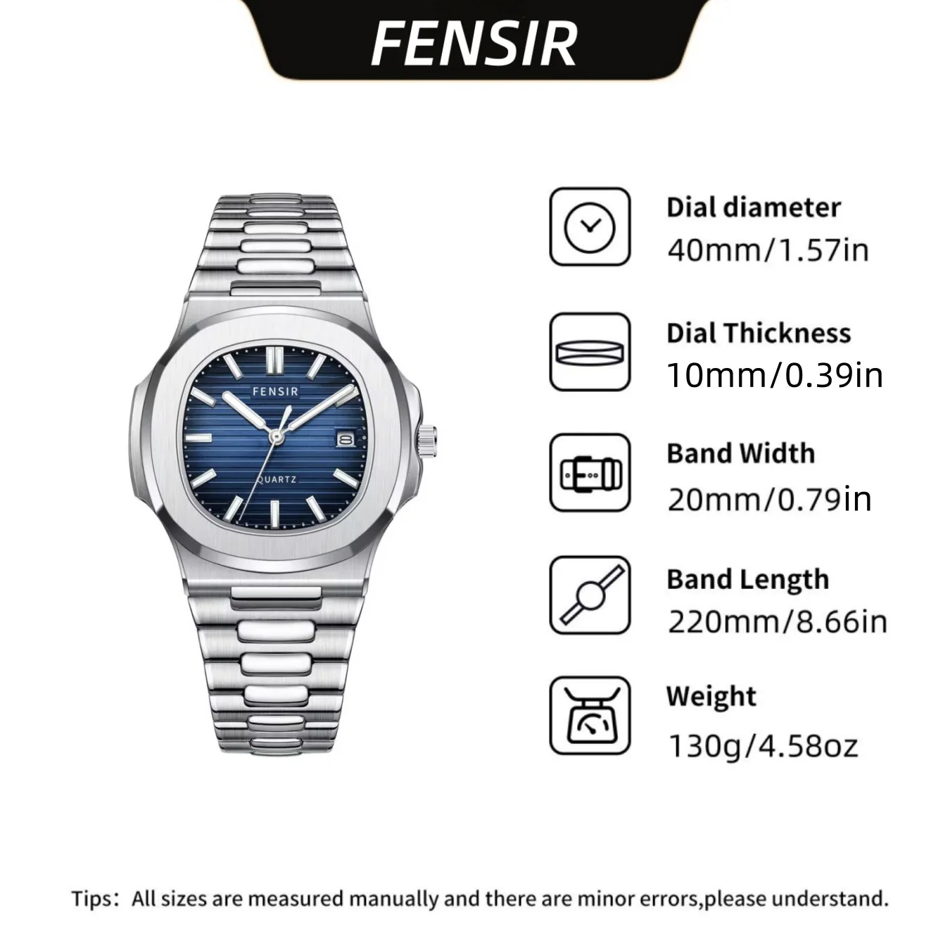 Un reloj clásico de marca, reloj de cuarzo para hombre, calendario cuadrado pequeño, reloj de alta gama moderno y personalizado, reloj informal ligero de estilo coreano para jóvenes estudiantes, el mejor regalo para él