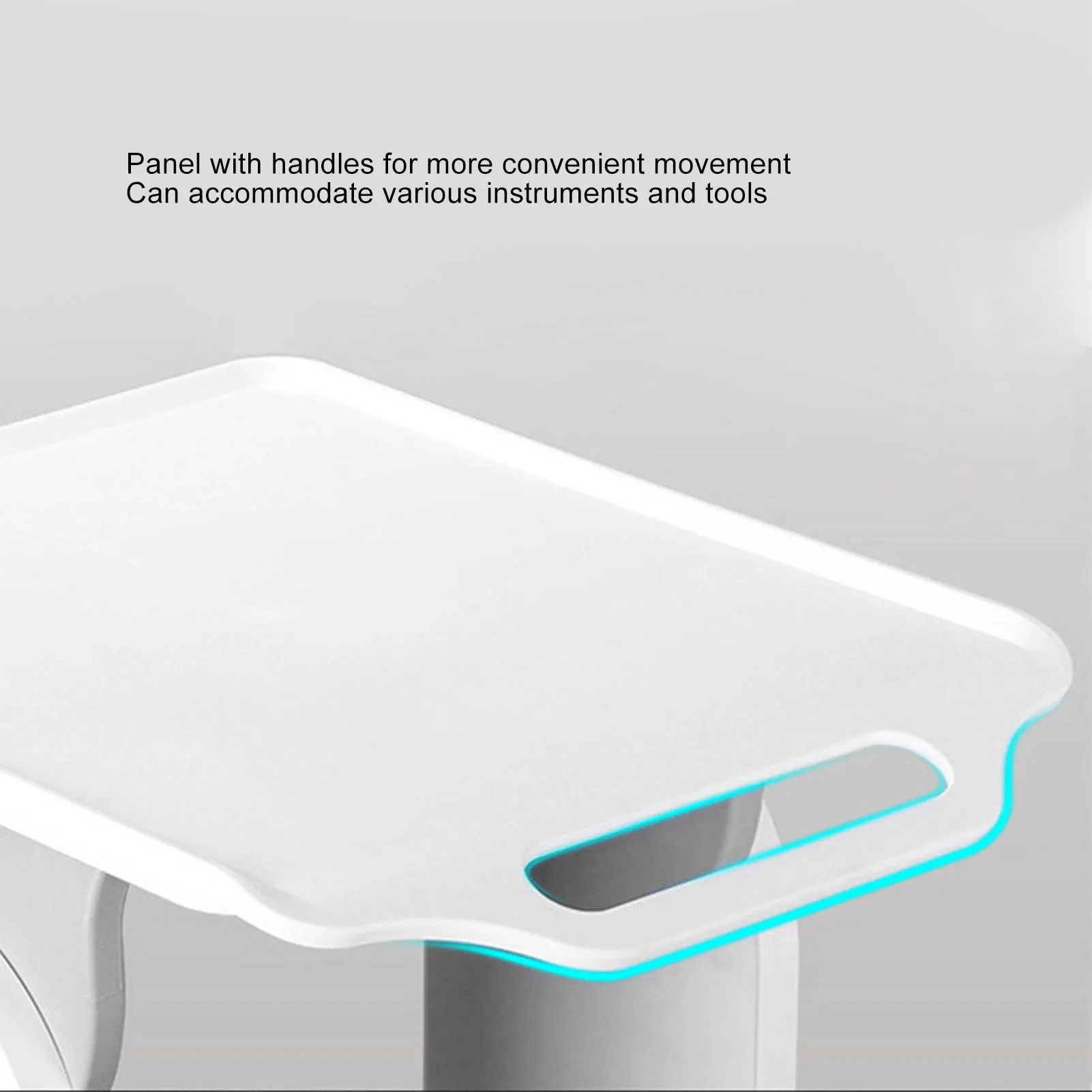 Carrello medico mobile Carrello medico multifunzionale da tavolo con doppio cassetto allargato per clinica del salone di bellezza