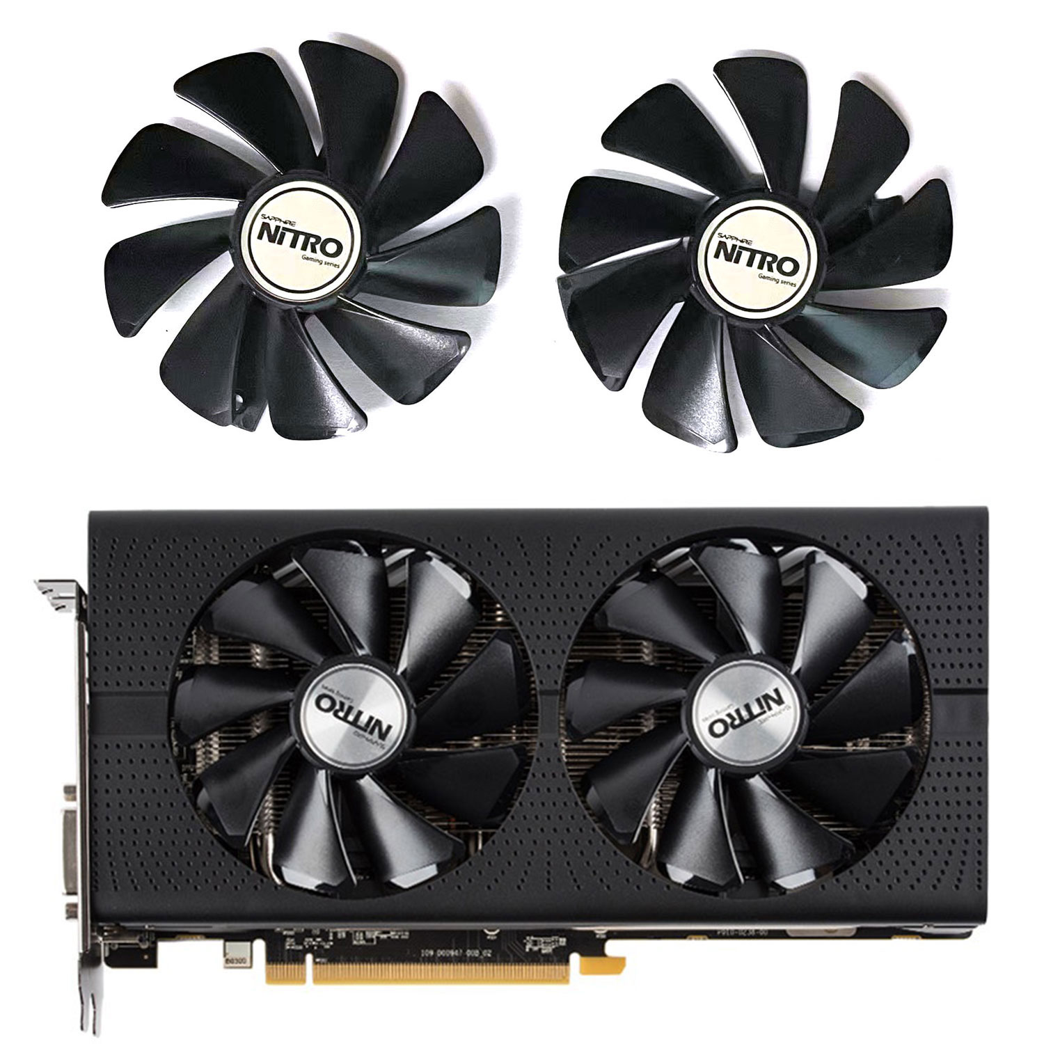 2 Chiếc 95Mm CF1015H12D FD10015M12D DC 12V RX 480 GPU Tản Nhiệt Cho Sapphire Nitro RX480 8G RX 470 4G GDDR5 RX570 4G/8G D5 RX580 8G Oc