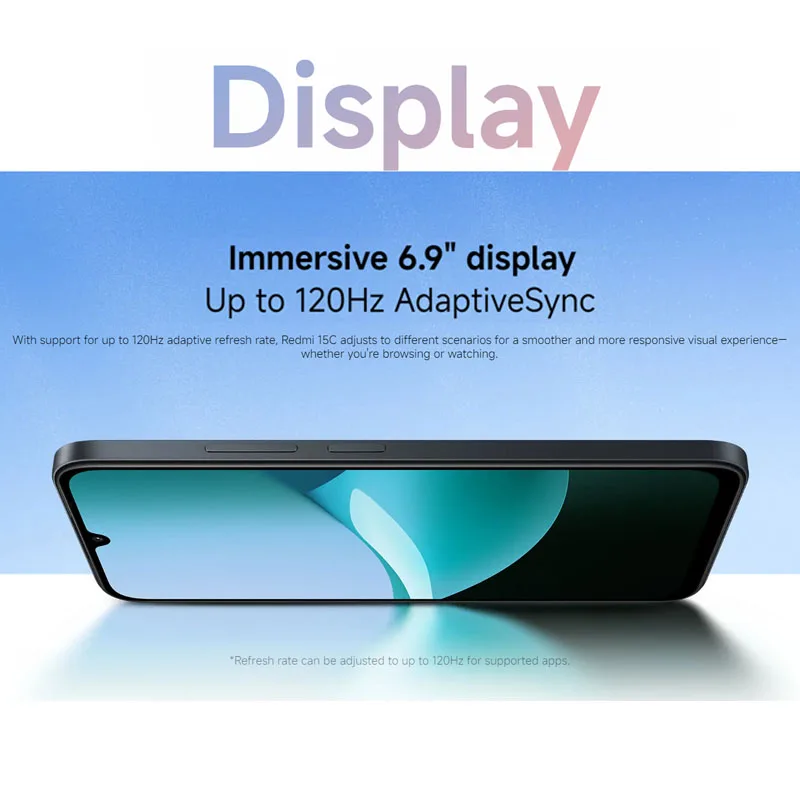 Xiaomi Redmi 15C Global Version Smartphone 50MP Hauptkamera 120Hz 6,9" Dot Drop Display 33W Lade MediaTek Helio G81-Ultra