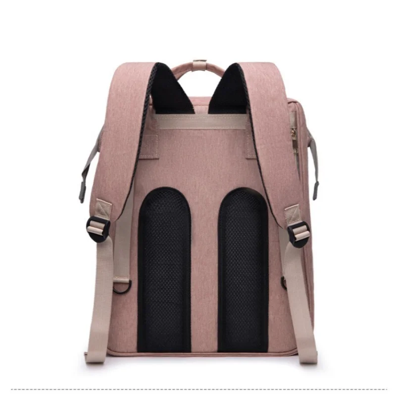 กระเป๋าคุณแม่น้ำหนักเบาพกพาสะดวกพับได้เตียงนอนทารกจุได้เยอะกระเป๋าเดินทางสำหรับคุณแม่ tas ransel Bayi กระเป๋าสำหรับคุณแม่กระเป๋าเดินทางนอกบ้านของผู้หญิง