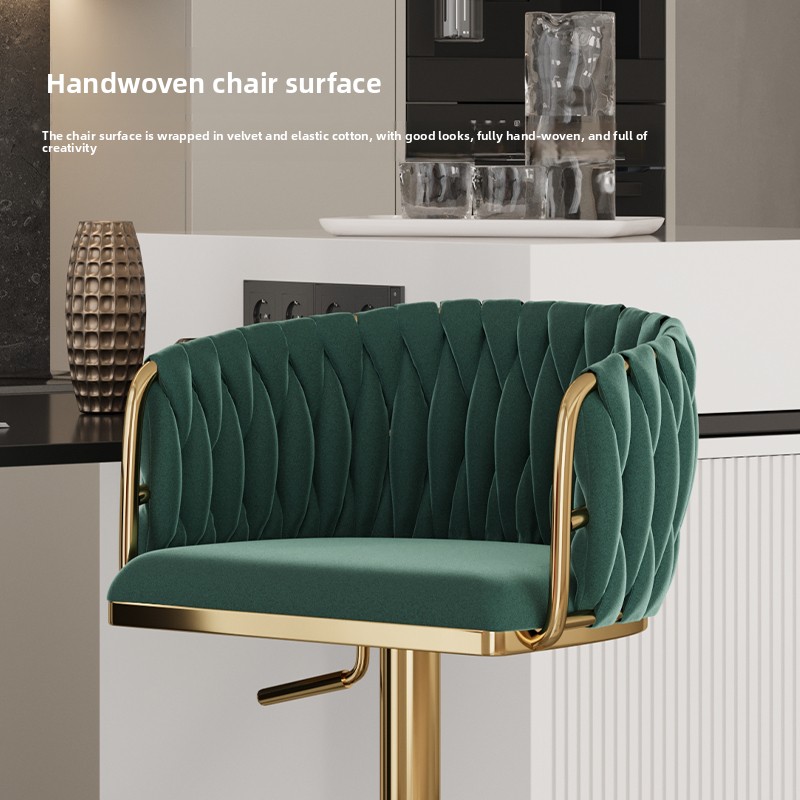 Bar Counter Chairs,Light Luxury Jewelry Chairs,Front Desk Cashier,High Legged Stools,Bar Backrests,Internet Famous Island Chairs