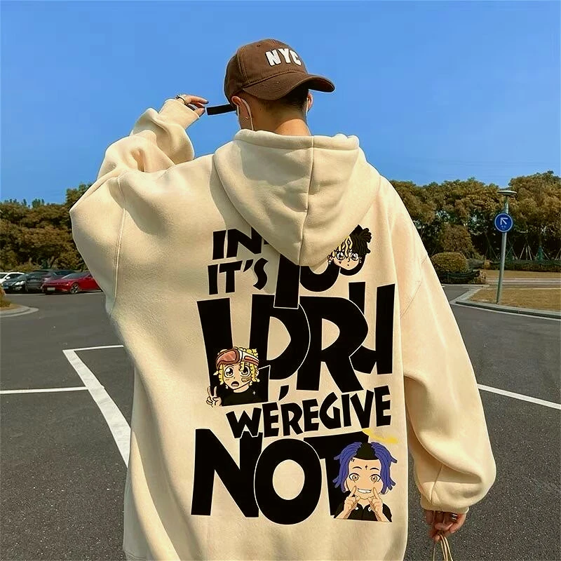 8xl moletom com capuz solto ajuste hip hop na moda cantor alfabeto americano roupas masculinas e casal moda