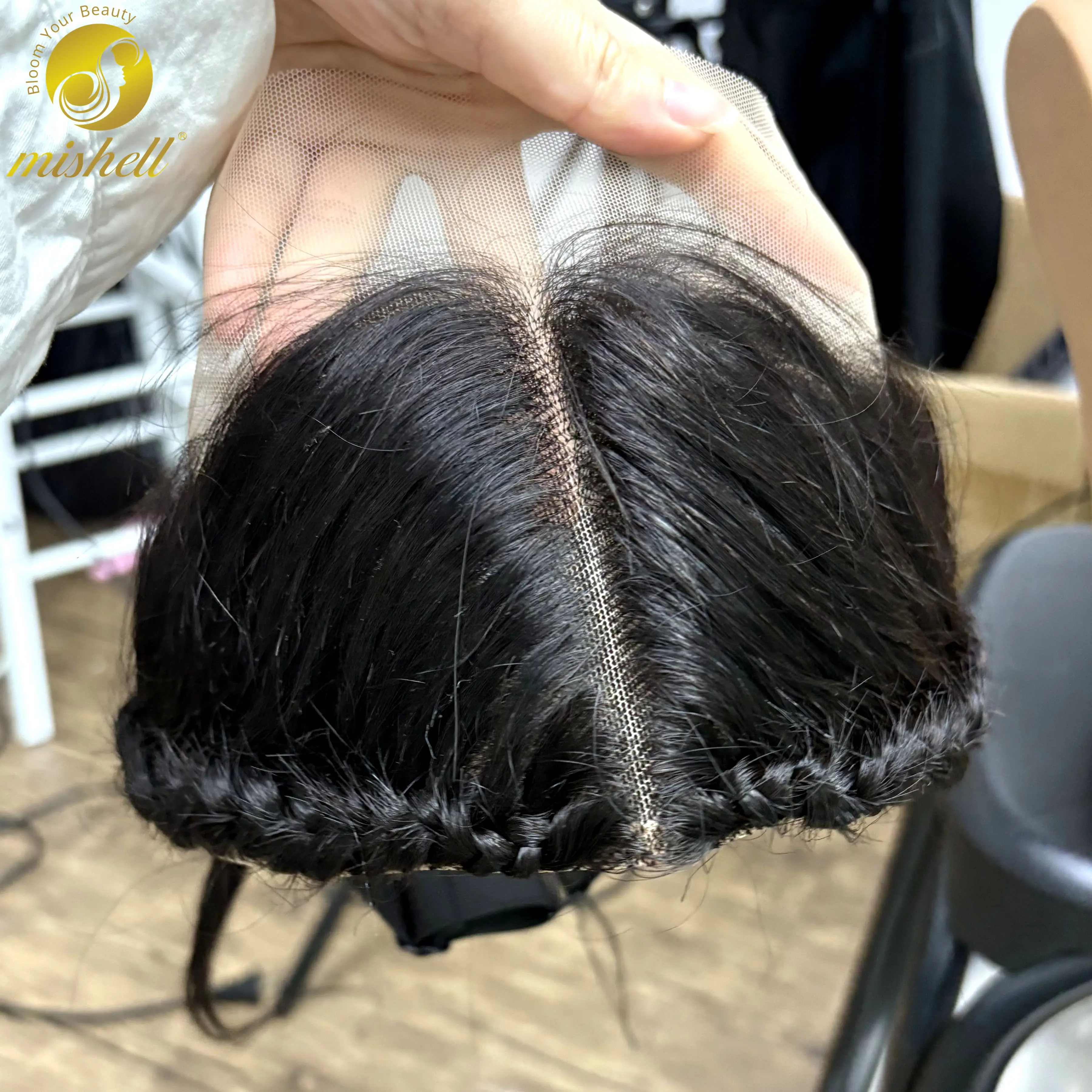 13x4 renda frontal transparente com tranças 10 polegadas natural brasileiro remy cabelo renda frontal com cabelo de bebê para mulheres meninas