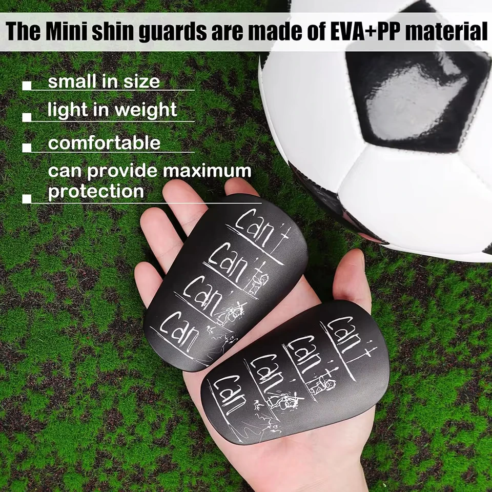 Loogdeel Mini Shin Pads สวมใส่ Shock Absorbing ขาสนับสนุนฟุตบอล Shin Guards ฟุตบอลการฝึกอบรม Shank Board