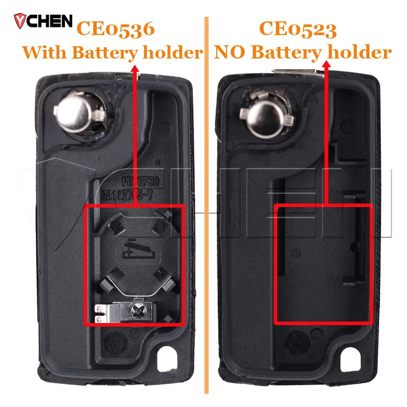 For Peugeot 207 307 308 407 607 807 Remote Key Case For Citroen C2 C3 C4 C5 C6 Flip Folding Car Key Shell 2/3/4 start Buttons