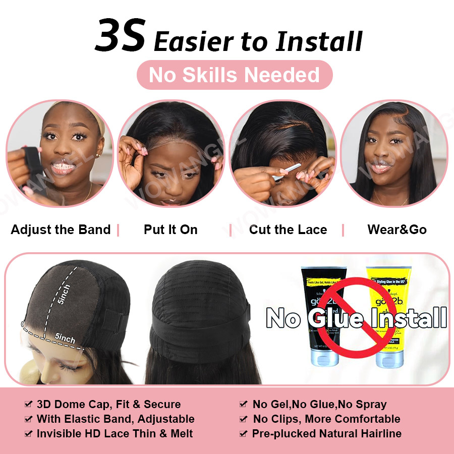 와우 엔젤 글루리스 250% 리얼 HD 레이스 클로저 가발 7X7/6x6/5X5 HD 클로저 가발 바디 웨이브 여성용 인간의 머리 가발