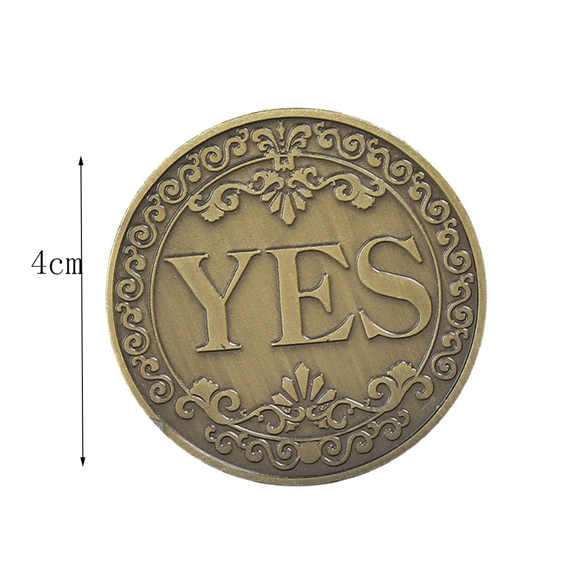 1PC Bronze ใช่หรือไม่มีเหรียญที่ระลึกของที่ระลึก Non-สกุลเงินเกม PROP Decision เหรียญคอลเลกชันงานฝีมือตกแต่ง