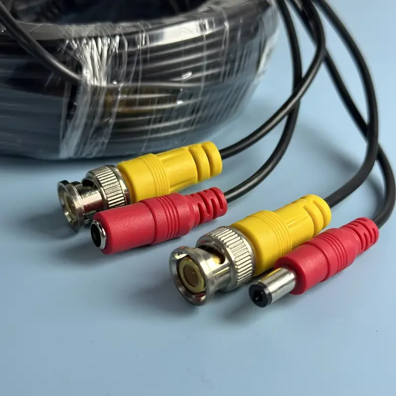 5-30M BNC + DC Conector 2 em 1 BNC CCTV Cabo coaxial de alimentação de vídeo Cabo de câmeras AHD para sistema DVR
