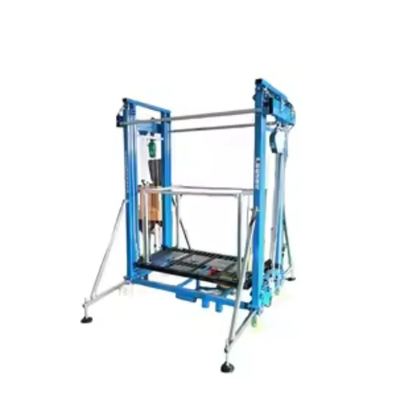 Electric Mobile Scaffolding Lift With Emergency Stop Safety System 500KG Capacity 2M 4M 8M Height