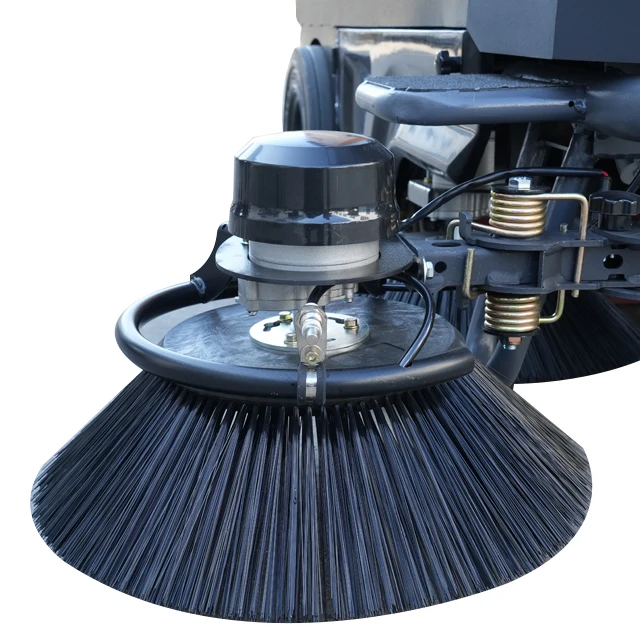 Barredora de suelo industrial comercial, barredora de suelo de carretera eléctrica, máquina de limpieza para calle