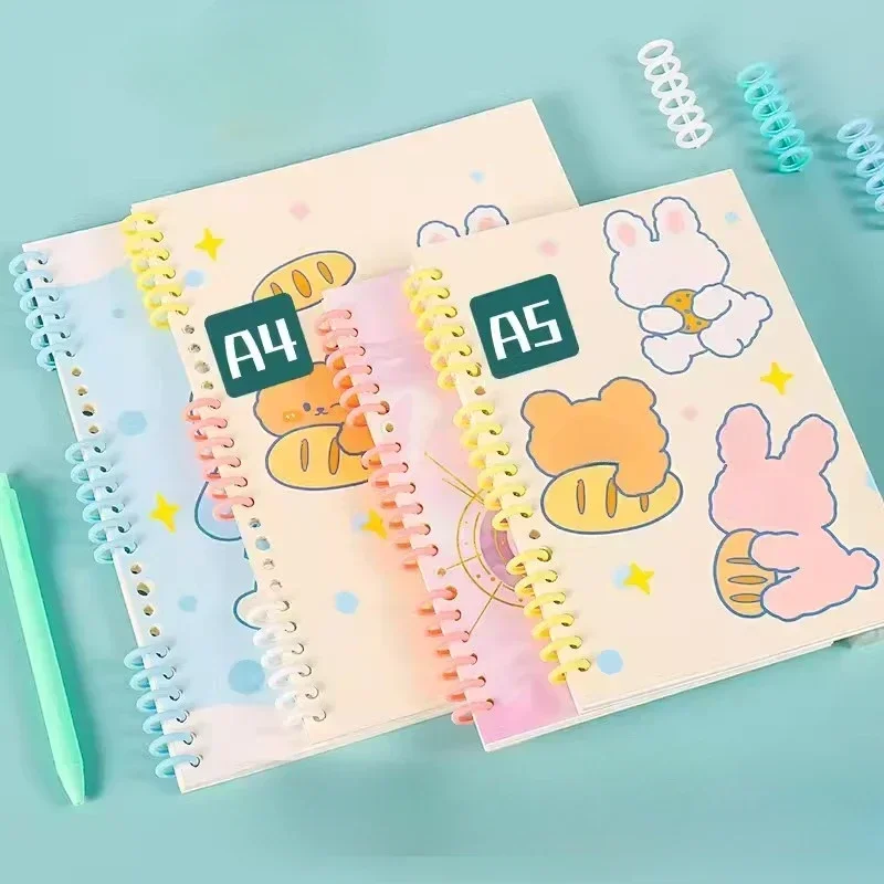 10 stücke 6 Löcher Lose Blatt Binder Ring Scrapbooking Album Binder Spirale A4 A5 Notebook Bindung Clips Schreibwaren Schule Liefert