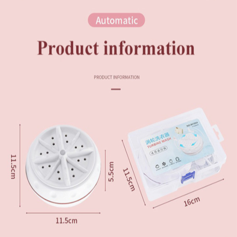 【Venta caliente】Lavadora portátil Turbo Spin Mini lavadora perezosa completamente automática