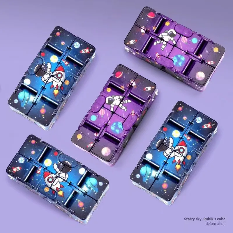 Infinity Magic Cube Starry Sky Square ปริศนาของเล่นสี่มุมเขาวงกตของเล่นเด็กผู้ใหญ่ Decompression ผ่อนคลายมือถือสําหรับเพิ่ม