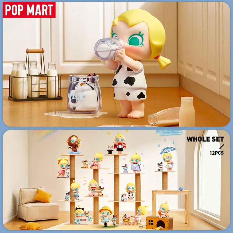 POP MART Baby Molly i Baby Tabby Series Figurki 1 szt./12 szt. POPMART Figurka z niespodzianką
