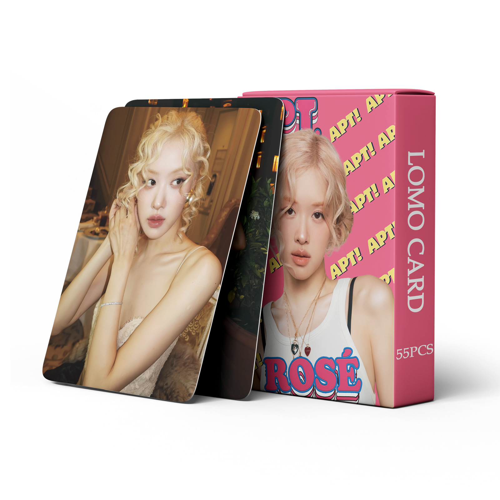 55 ピース/セット Kpop ローズ新アルバム APT ロモカードポストカード写真プリントカード画像ファンのためのグッズカード
