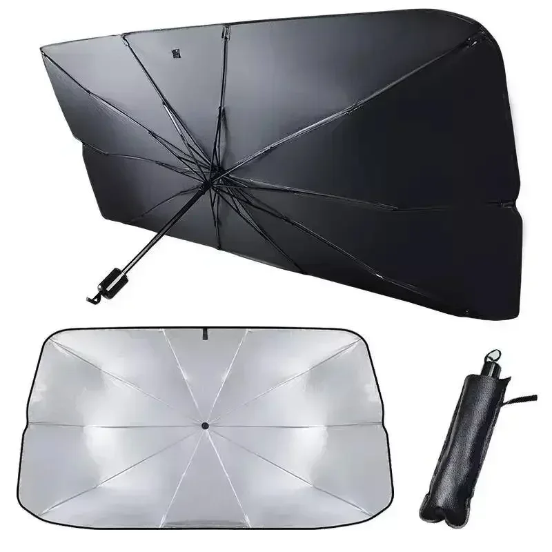 Motorcycle Front Windshield Car Sunshade SUV Heat Insulation Sunscreen Blocking Curtain for Small Cars Compact Vehicles Amagi