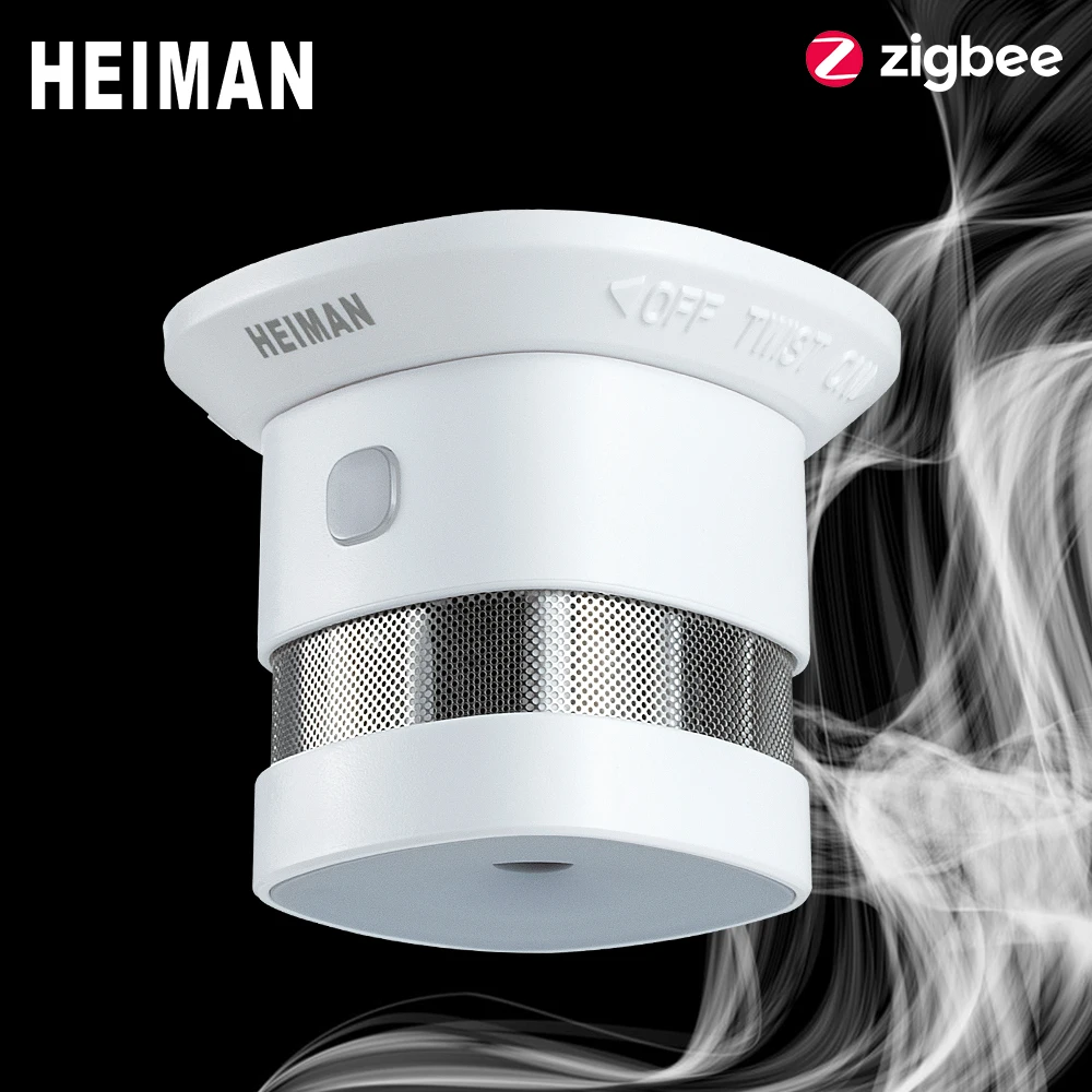 HEIMAN Zigbee 3.0 Feueralarm Rauchmelder Smart Home System 2,4 GHz Hochempfindlicher Sicherheitspräventionssensor Kostenloser Versand