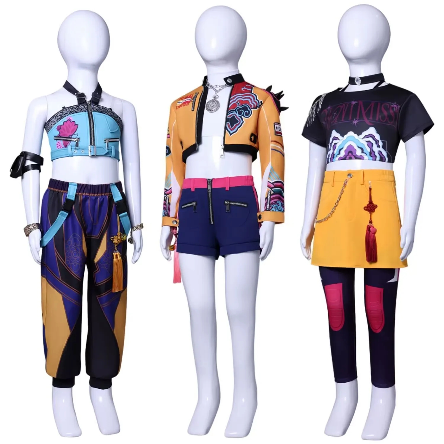 Kpop Demon Rumi Zoey Mira Cosplay Huntrix Hunters Costume Clothes Group Idol Roleplay Halloween Carnival Suit
