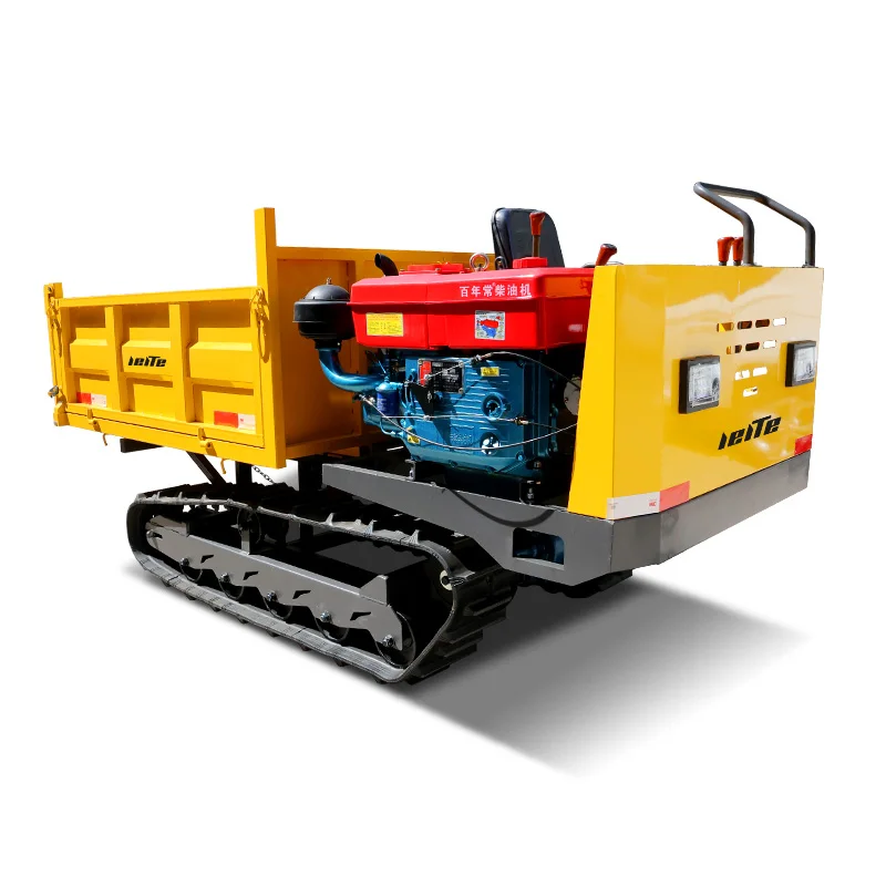 China 0.8 ton Self Loading Crawler Mini Dumper Diesel Crawler Mini Track transporter 800 kg crawler mini Dumper customized price