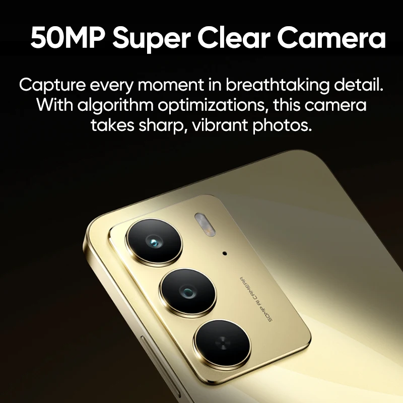 [Weltpremiere] Realme C75 Smartphone Helio G92 Max Chipsatz 5828 mAh Akku 45 W Ladung 6,72 Zoll 90 Hz Display 50 MP Kamera NFC IP69