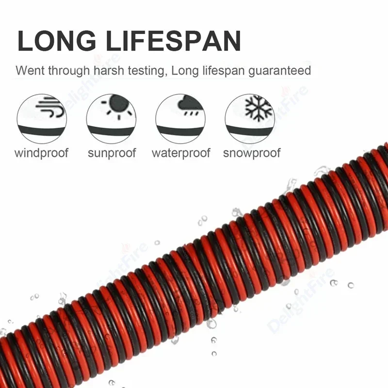 12V 레드 블랙 연결 와이어 2 핀 자동차 플랫 케이블 LED 연장 와이어 초인종 LED 리본 램프 테이프 조명 스피커