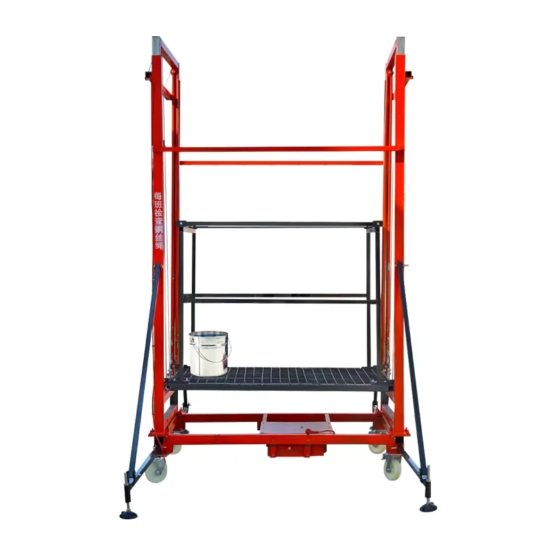 Aluguel de equipamentos de construção resistentes com capacidade de 500KG para andaime industrial comercial Rise 8M