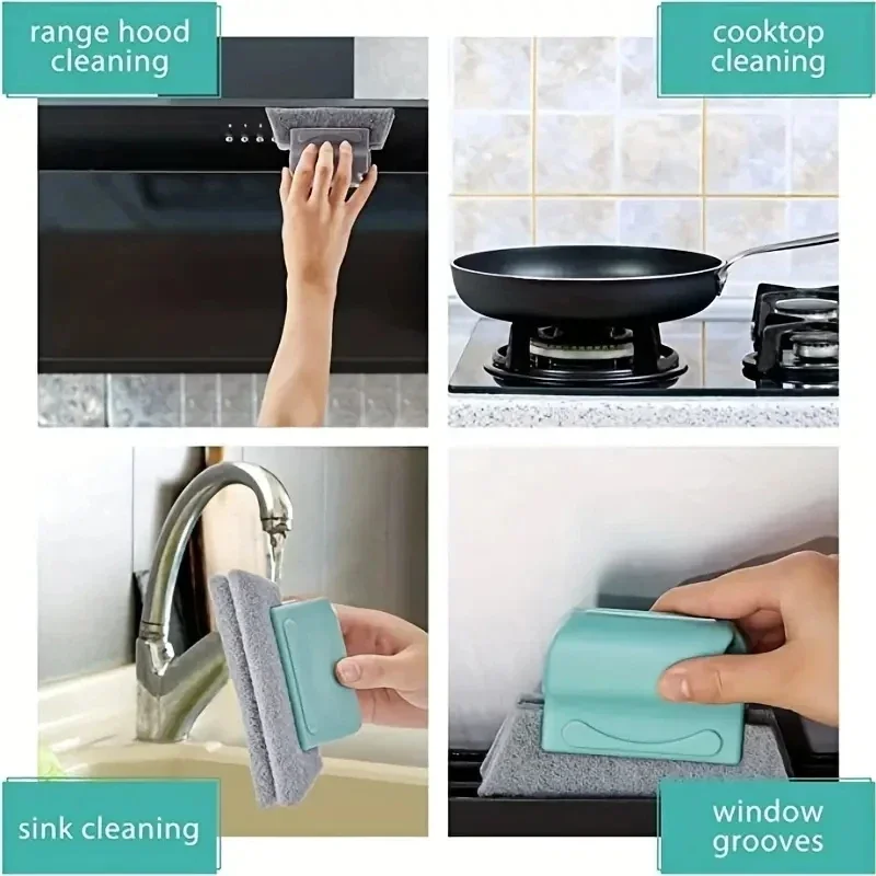 3 STKS Raamgroef Reinigingsdoekje Keuken Schoonmaken Raam Reinigingsborstel Windows Slot Cleaner Brush Clean Window Slot Clean Tool