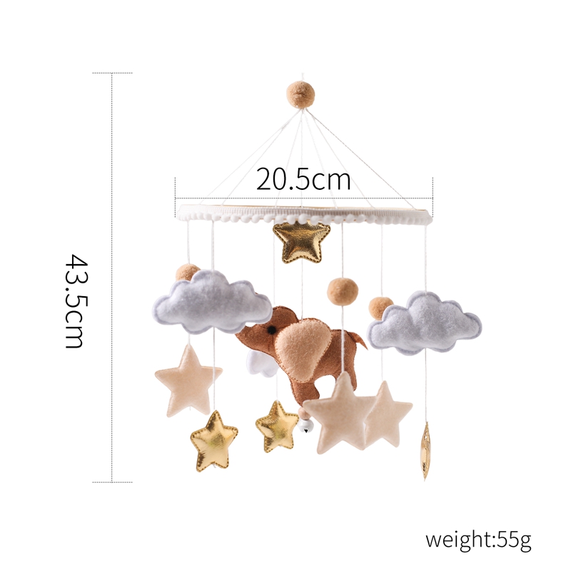 아기 딸랑이 장난감 0-12 개월 뮤지컬 신생아 만화 코끼리 어린이 침대 벨 모바일 유아 딸랑이 회전 목마 유아용 침대 어린이 선물