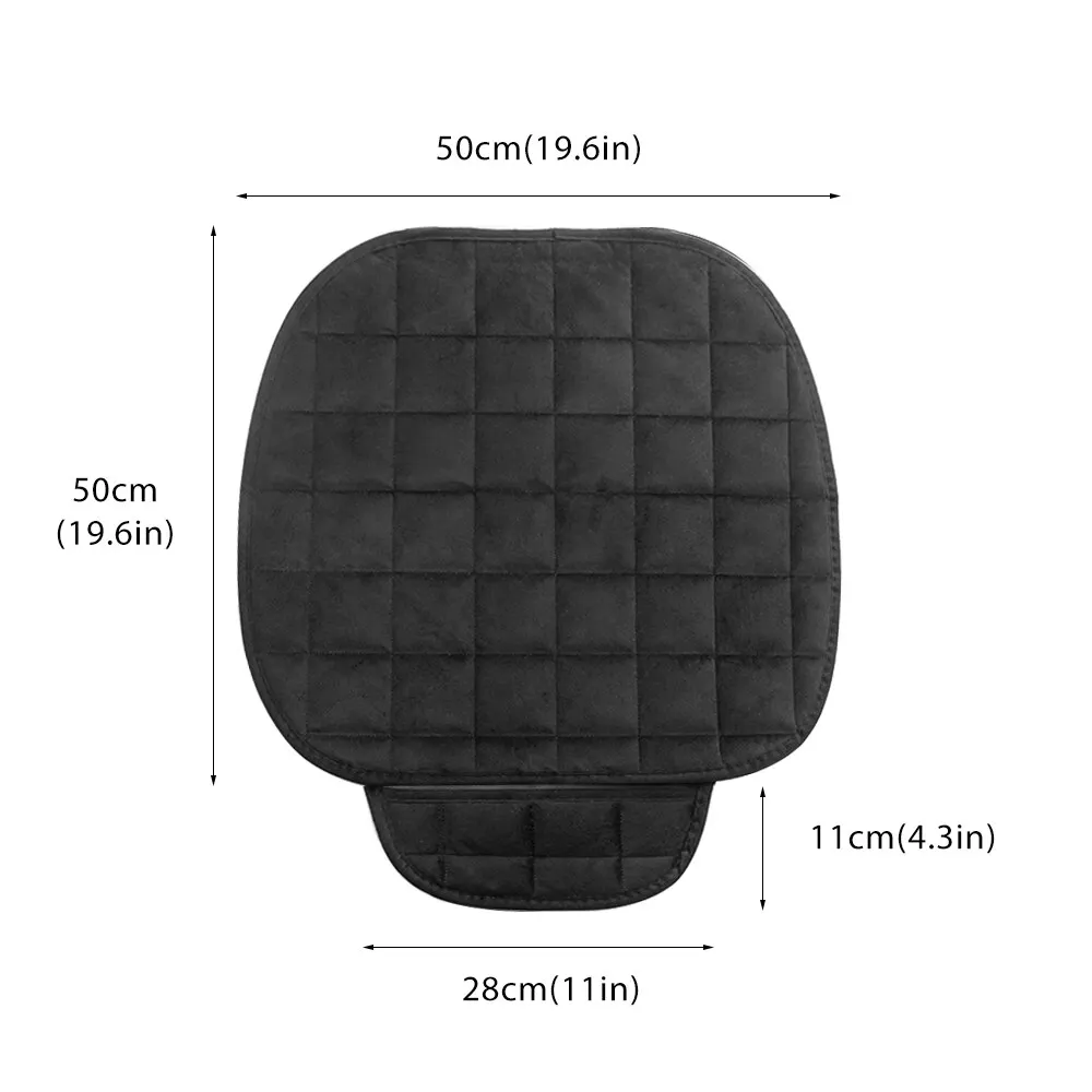 Quente Universal Car Seat Cover Almofada, Anti-Slip Front Chair Protector, Respirável Pad para Veículo, Auto, Caminhão, Inverno